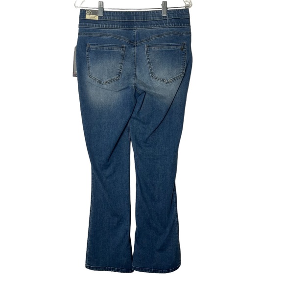 246 Wit & Wisdom Glider High Rise Itty Bitty Boot Mid Blue Artisanal Jean - Picture 7 of 16